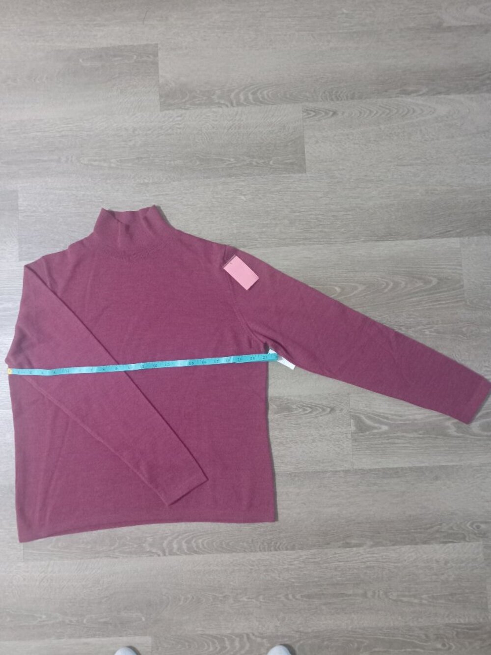 Country Shop 100% Merino Extra Fine Italian Wool Sweater Turtleneck Long Sleeve